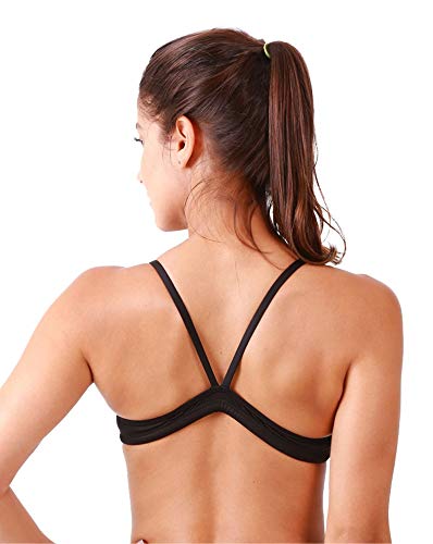 Top Para Natação Com Compressão Fabíola Molina Mulheres G Preto