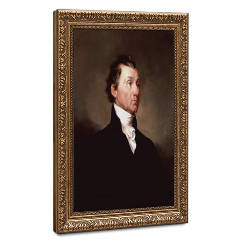 Cadre à suspendre James Monroe : l'élégance d'une toile vintage dans votre cabinet