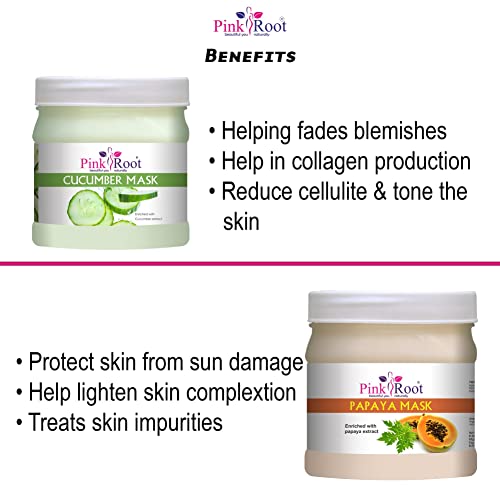 Image of Pink Root Cucumber Mask 500gm with Papaya Mask 500gm