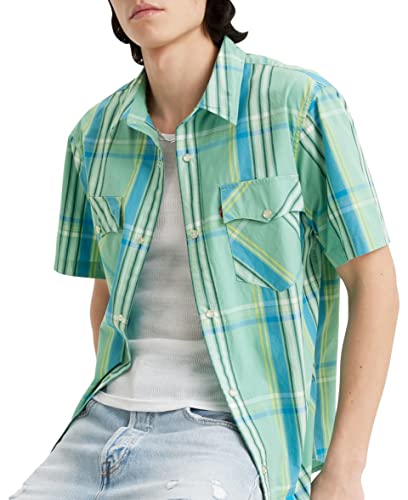 Levi's Herren Ss Relaxed Fit Western Hemd, Waab Plaid Wasabi, XS – Ansicht 6