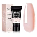 ROSALIND 60ml Soft Pink Poly Extension Gel, Poly Pink Gel Nail of Fall Nail Extension Art Decoration...