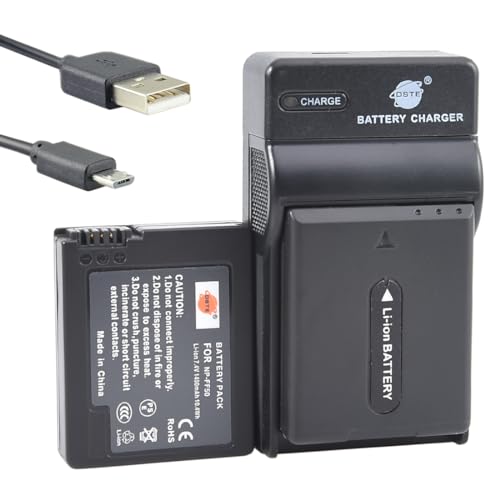 Batterie Sony Np-ff50 DSTE Batterie De Rechange Compatible Avec Appareil Photo Sony NP-FF70 NP-FF71 NP-FF71S DCR-HC1000 DCR-HC1000E DCR-IP1 DCR-IP1E DCR-IP1K DCR-IP200K DCR-IP210E Lot Batteries Li-ion 1400mAh