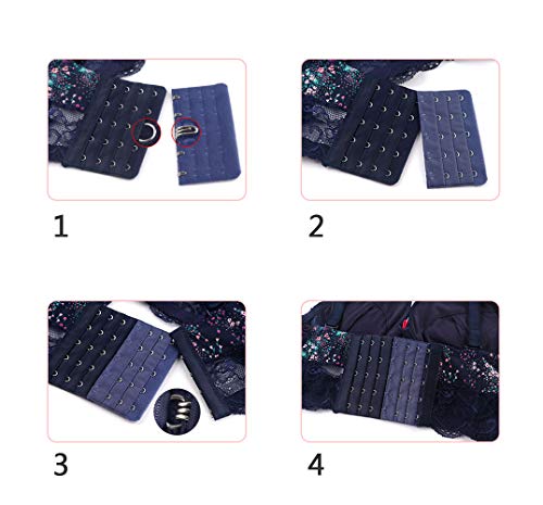 Bra Extender 3-6 Hooks (Optional) 3/4 Inch Spacing Bra Strap Extension for Women