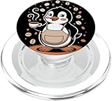 Photo Gallery simpatico pinguino barista, design divertente per gli amanti del caffè popsockets popgrip per magsafe Photo Gallery simpatico pinguino barista, design divertente per gli amanti del caffè popsockets popgrip per magsafe