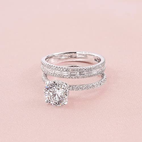 Haul Store Clearance Warehouse Deals 925 Sterling Silver Rings For Women Log In My Account Ofertas Relampago De Hoy Cubic Zirconia Promise Rings Stackable Wedding Rings Jewelry For Brides Gift4