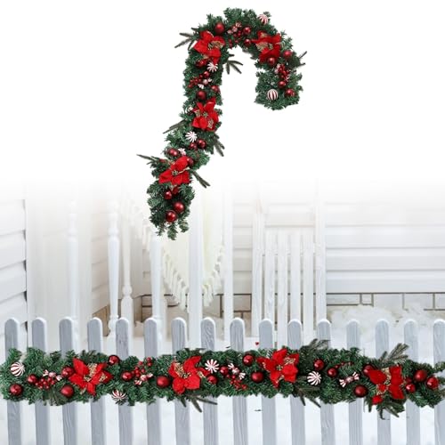 Weihnachtsdeko Innenbereich 23 Generisch Künstlich Wie Echt Künstliche Weihnachtsdeko-Rebe, 180 cm,...