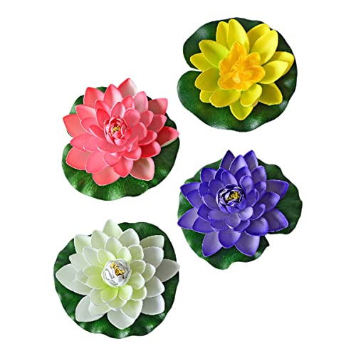 YARNOW Adorno De Nenúfar Flotante Loto Artificial Lirio De Agua Decoración De Estanque