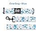 Cow Dog style Dog Collar w/metal buckle, HAND MADE, Custom Engraved Personalized Collar, 1 inch wide, designer collars