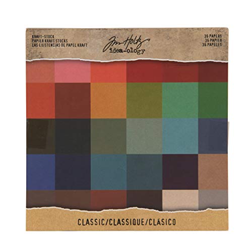 Tim Holtz Idea-Ology Kraft Stock Classic TH Ideaology KraftStoc 8x8 inches