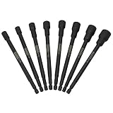 Sabre Tools 8 Piece SAE Impact Magnetic Nut Driver Set – 6 Inch Length, 1/4 Inch Hex Shank, Magnetic