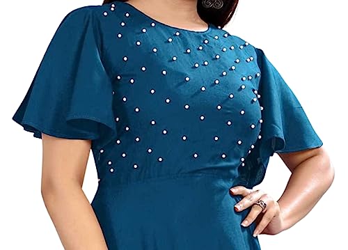 Image of Girls Rayon Calf Length Dress