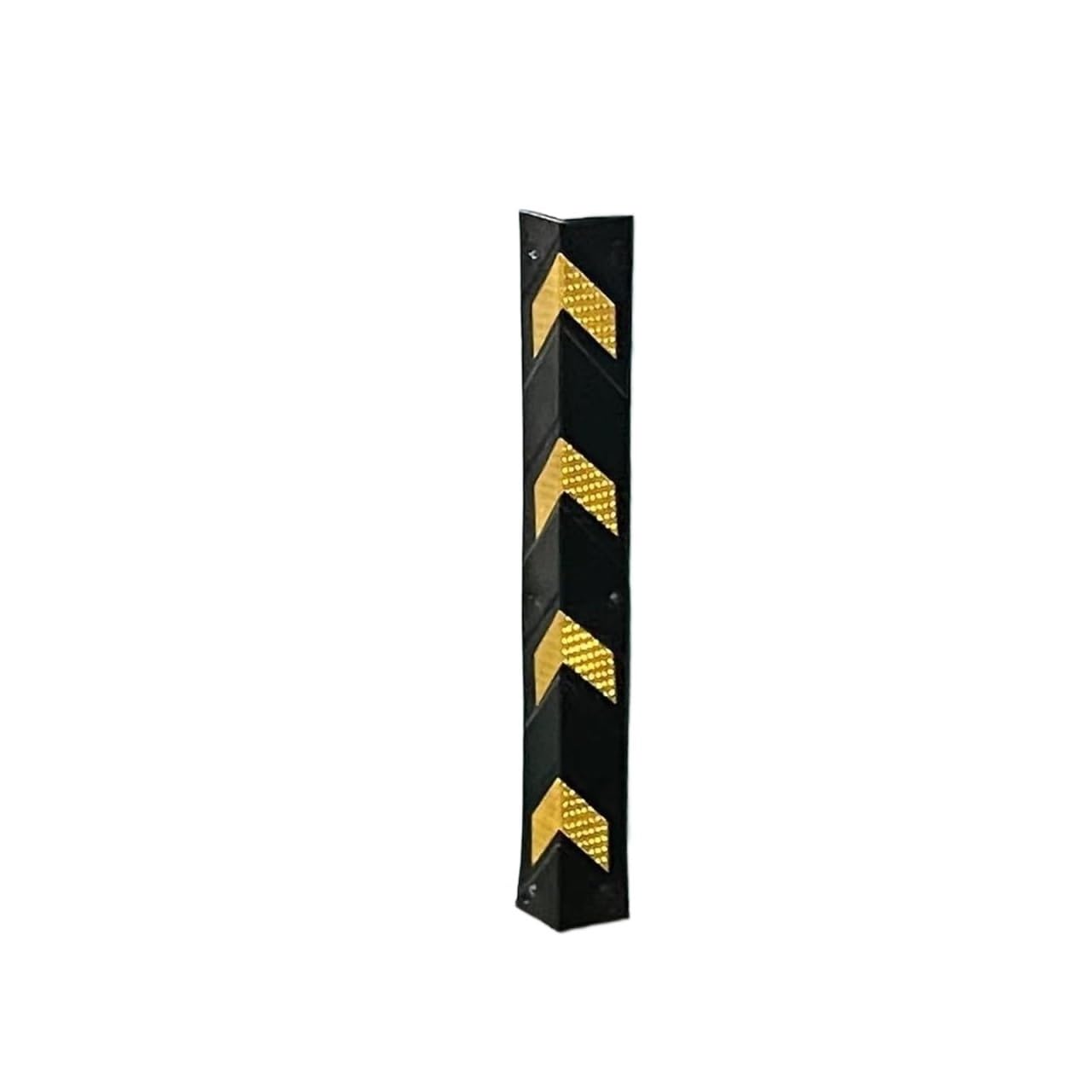 Protection d'angle en caoutchouc 120cm pour murs de garage avec bandes jaunes x10