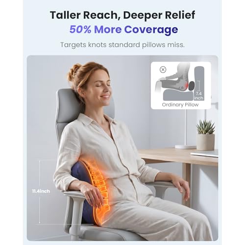 Image of BOB AND BRAD Cordless Back Massager with Heat FSA Eligible HSA, Shiatsu Back Massager for Pain Relief Deep Tissue, 3D Kneading Massage Pillow for Pain Relief, Soothing Full-Body Relief for Family