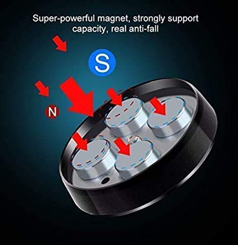 Image of Magnet Tikki Car Cradle Mobile Phone Holder Stand for Car Steering | Portable| Lightweight | Travel Stand for Universal Mobile Phones Size Upto 5.7 inch Inch (Magnet Coin Holder)