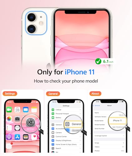 Image of FNTCASE for iPhone 11 Case: [Compatible with Magsafe] Translucent Matte Magnetic Cases [Full Camera Protection] Military Grade Shockproof Protective Phone Cover - Light Pink