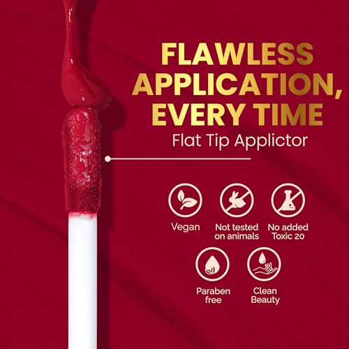 Image of Parul Garg Beauty Silk Matte Liquid Lipstick | Long-Lasting & Smudge-Proof | Soft Matte Finish | Vegan & Clean Beauty | Hydrates with Shea Butter & Vitamin E | Shade: Rosella 07 - Rosy Fuchsia, 3ml