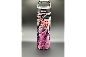 Messi Water Bottle for Boys: Miami Soccer #10 Triple-Insulated Sports Water Bottle