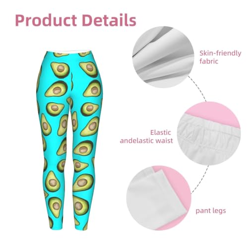 Leggings de compresión suaves de aguacate y frutas para mujer 6