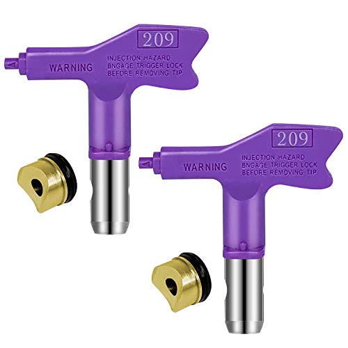 2 Pcs Reversible Airless Sprayer Tips, Airless Sprayer Spraying Guns Accessories For Home Exterior, Wall Decoration Painting Job - #209