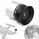 Astromania Plossl Oculare da 8 mm per telescopio, campo visivo apparente a 50 gradi, lente Plossl a 4 elementi multi-rivestiti, in metallo, per filetto filtro astronomico standard da 3,2 cm