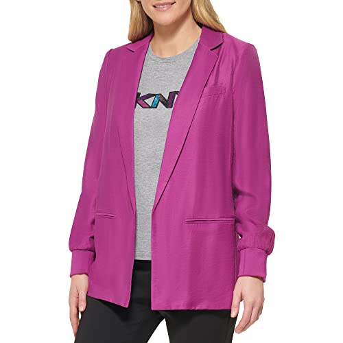 DKNY Women's Contrast Lining Modern Classic Sportswear Blazer