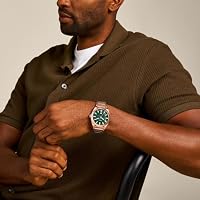 Fossil Herren Analog Quarz Uhr mit Edelstahl Armband FS6074 – Ansicht 2