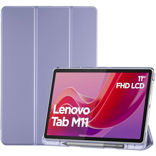 ProCase Cover per Lenovo Tab M11 2024 11 Pollici TB330FU, Custodia con Portapenna Lenovo Tab M11 Case Auto Sonno/Veglia -Viola chiaro