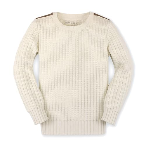 Image of Hope & Henry Boys' Long Sleeve Crew Neck Pullover Sweater