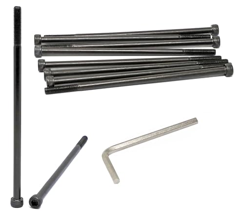 iexcell 10�� M5 x 125mm �����˂��R�s�b�` 0.8mm �����| 12.9�O���[�h �Z�p���t���w�b�h�L���b�v�˂��{���g�L�b�g ���_���d�グ