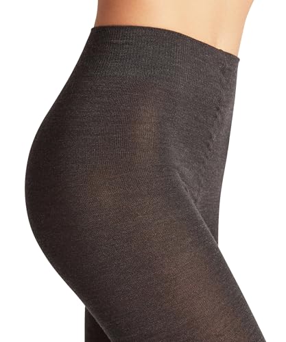 Image of FALKE Women's Softmerino Semi Opaque Wool Tights, Grey (Anthracite Melange 3089), S-M