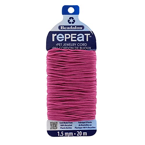 Cordón para pulseras Beadalon Repeat fucsia ideal para bisutería hecha a mano 2