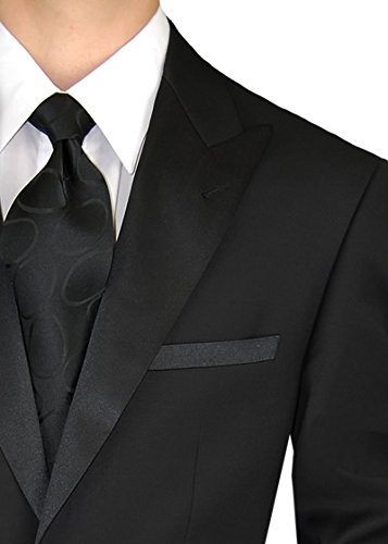 GN Men's Tuxedo Suit 1 Button Peak Lapel Jacket Adjustable Pant3