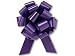 Purple Flora Satin 5.5" Pull String Bows - 20 Loops 10/pkg