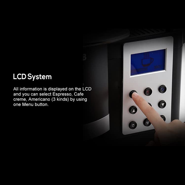 GLJTUO Home Automatische Kaffeemaschine Schleifpumpe Brauen Einteiliges Latte Italian Amen Dampfmilchaufschäumer – Bild 5