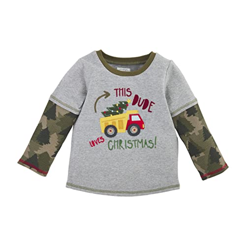Mud Pie Boys Tee, Christmas Dude