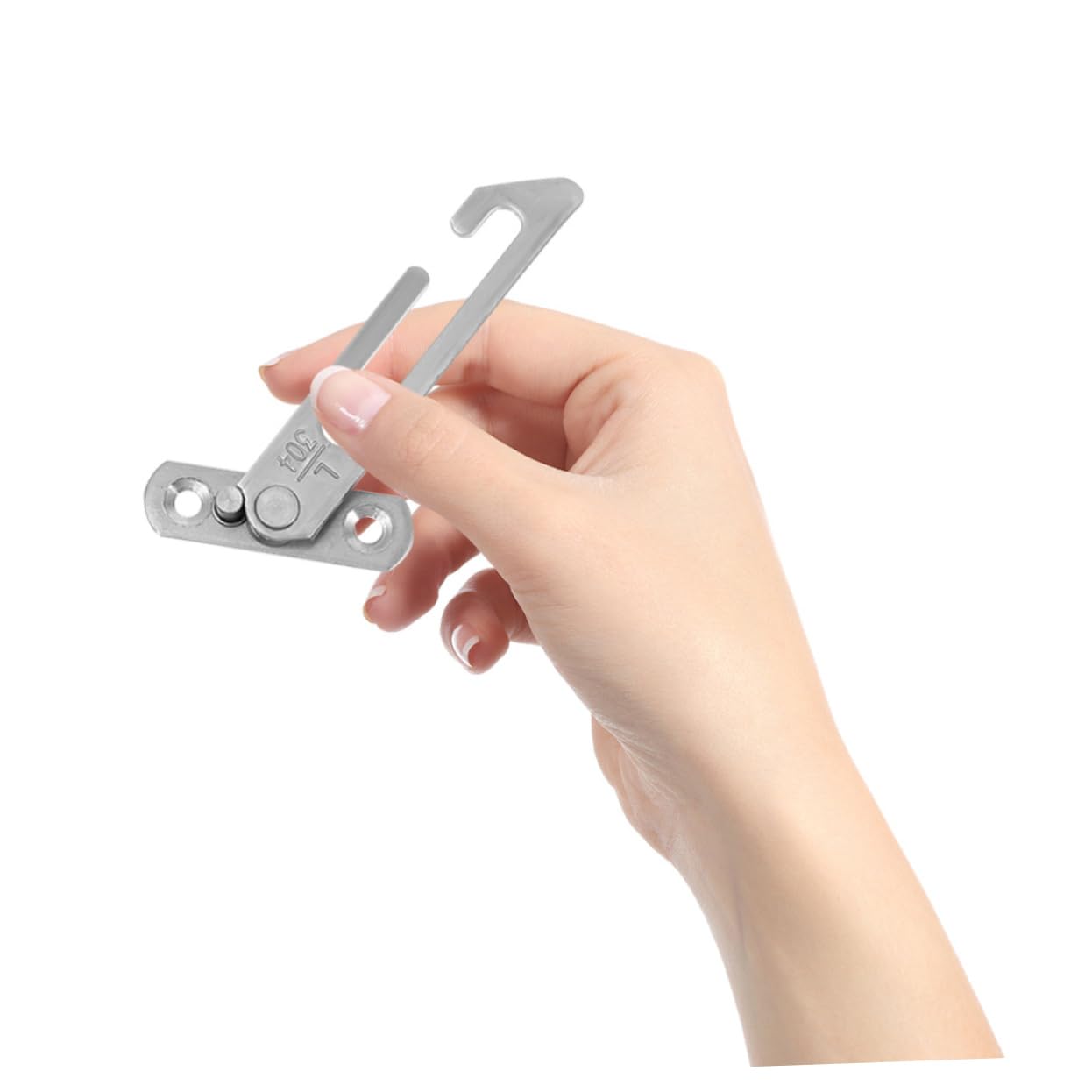 Housoutil 8 Piezas Cerradura de Seguridad para Ventanas de Limitador de Apertura sin Taladro Acero Inoxidable para Protección Infantil Fácil Instalación Reutilizable
