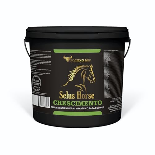 Sócoxo Mix Sélus Horse Crescimento Para Potros Equinos Cavalos Crescer Forte Saudável Manga Larga Ma