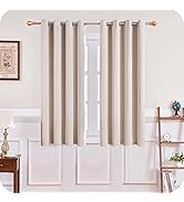 MRTREES Cortina Habitacion Opaca Termica 2 Piezas 140×145cm Cortinas Salon Moderno Aislantes Frío...