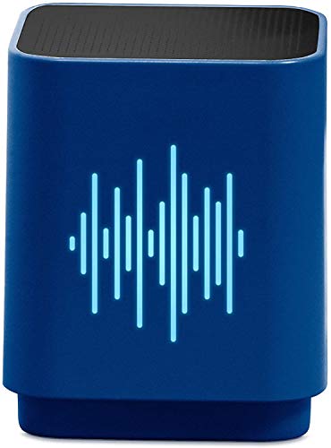 Altavoz Bluetooth 9W Azul con Figura Luminosa de Ecualizador