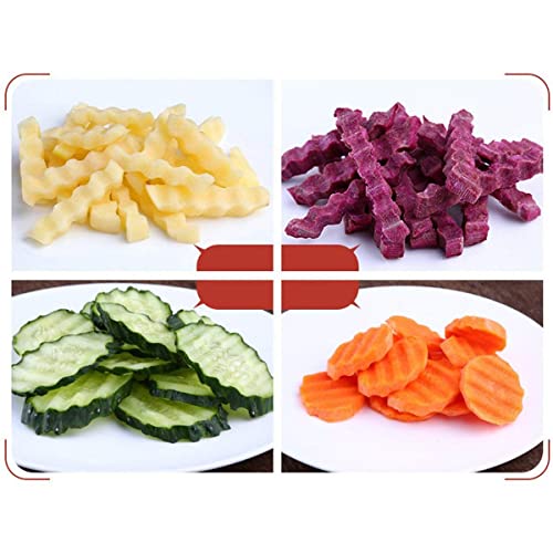 Image of Crinkle Cutter Knife for Potato, French Fries & Vegetables | Stainless Steel Wavy Blade Slicer with Wooden Handle | Multipurpose Cutter for Chips, Fruits, Soap & Garnishing | 1 PCS
