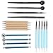 Produktbild Polymer Clay Werkzeuge, 18PCS Keramik Clay Keramik Sculpting Carving-Werkzeug-Set Kugel Stylus Holz Punktierung Werkzeuge Gummi Modellierungswerkzeuge Groß Für Anfänger Profi