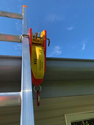 Lock Jaw Ladder Grip (1 unit), Fits on Gutters in 5 seconds, Slide Lock, Height Safety Device used by Swedish Fire and Rescue, Ladder Stabilizer, Ladder Gutter Clip, Protects Gutters