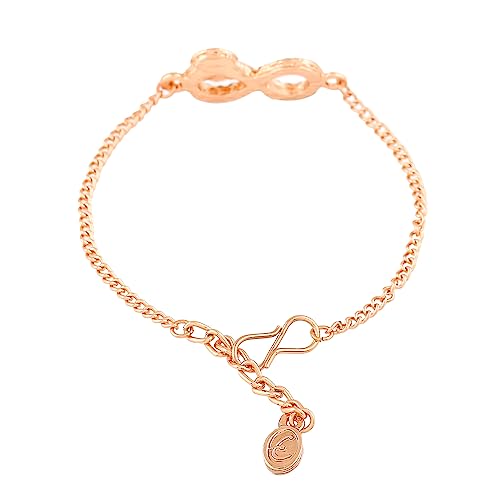 Infinity Evil Eye Bracelet in Gold Plate