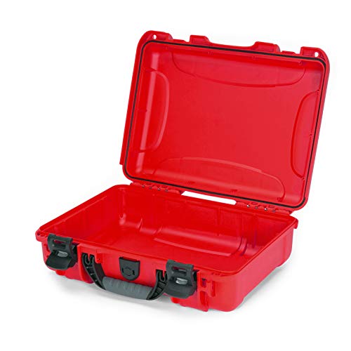 Image of Nanuk 910 Waterproof First Aid Prepper Survival Gear Dust and Impact Resistant Case - Empty - Red, 910-FSA9 & Foam Inserts (3 Part) for 910 Case
