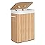 SONGMICS Bamboo Laundry Basket, 72L Foldable Laundry Hamper ...