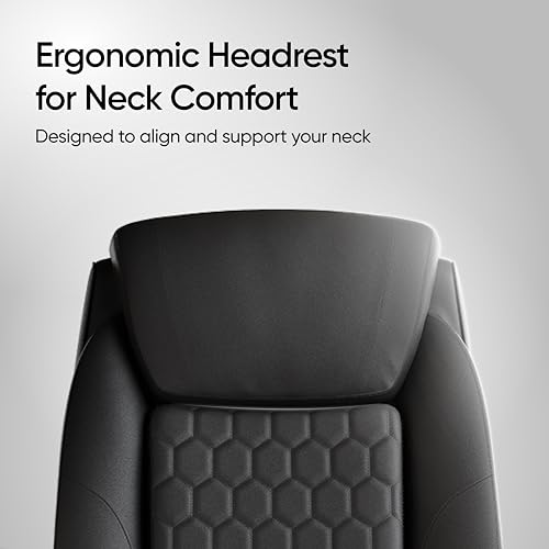 Image of Frido 3D Posture Plus Ergonomic Chair | Adjustable Lumbar Support & 135 Recline | For Lumbar Pain & Posture Correction | Leather Chairs For Office Work, Home, Gaming | 150 kg Capacity (Premium Black)
