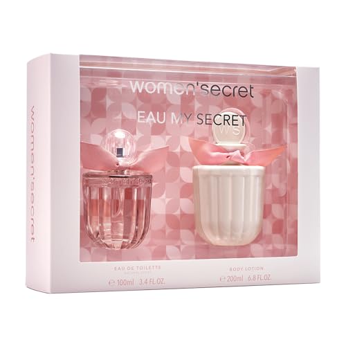 Women'secret Eau My Secret Estuche Regalo Perfumes de Mujer Pack de 2 Piezas Eau de Toilette 100ml con Vaporizador y Body Lotion 200ml Set Fragancia Femenina, Oriental y Floral Colonia Mujer