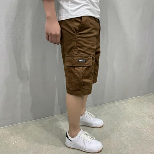 Image of Lymio Men Shorts | Men's Cargo Shorts | Regular Fit Casual Wear Short Pant for Men | Multi-Pocket Lightweight Cotton | Summer & Adventure Ready (SSM-S-05-08)