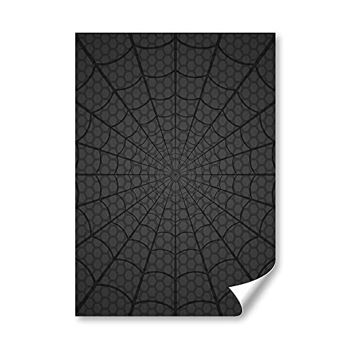 DV DESIGN 1 carte de vœux A5 imprimée – BW – Spider Web Man Superhero Kids Teen Art Photo graphique #43576