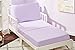 EVERYDAY KIDS 4 Piece Toddler Bedding Set - Includes Comforter, Flat Sheet, Fitted Sheet and Pillowcase - Solid Purple